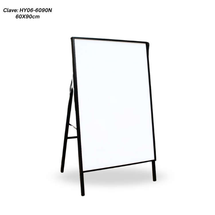 CON CABALLETE MARCO NEGRO UNA VISTA 60X90CM