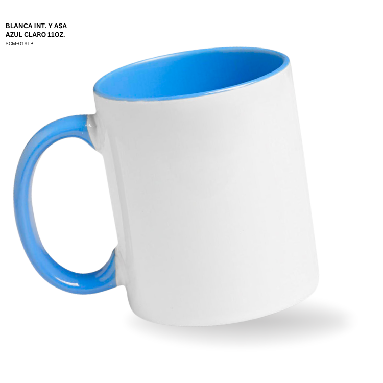 BLANCA INTERIOR Y ASA AZUL CLARO 11 OZ