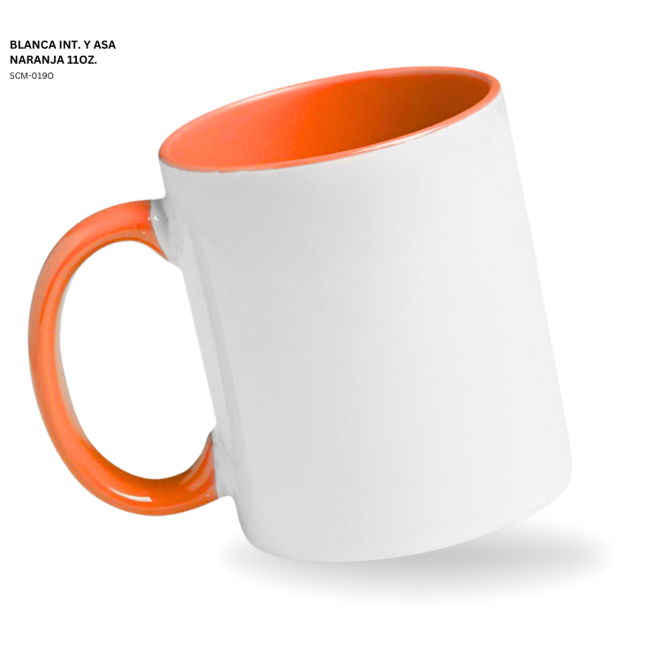 BLANCA INTERIOR Y ASA NARANJA 11 OZ
